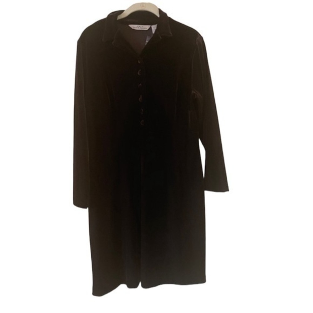 NWT Vintage EDDIE BAUER Y2K Women’s Velour Dress  Fit Flare 10 P